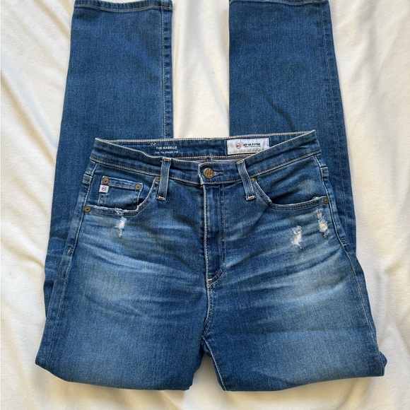 AG Adriano Goldschmied jeans “the Isabelle High Rise Straight Crop” - Picture 3 of 10